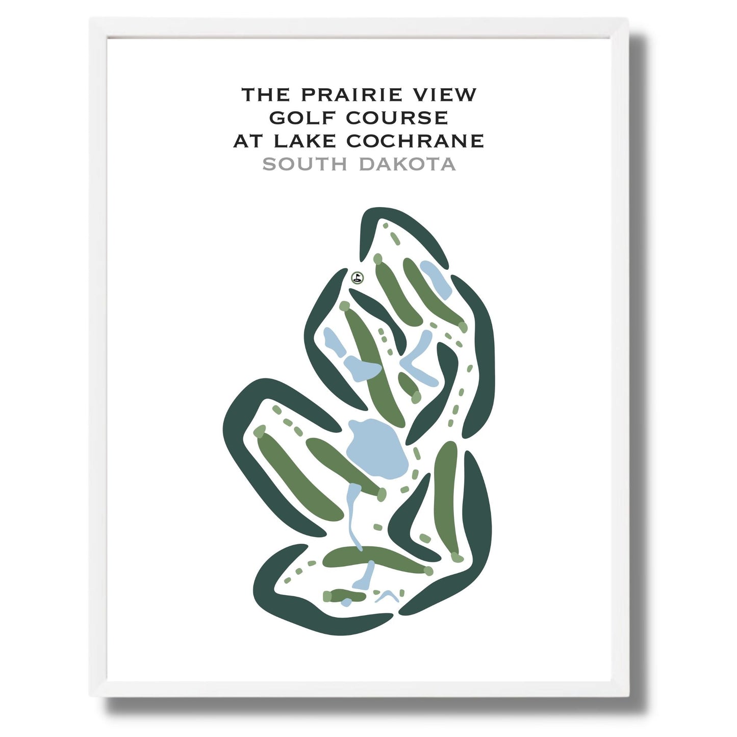 The Prairie View Golf Course, South Dakota - Printed Golf Courses