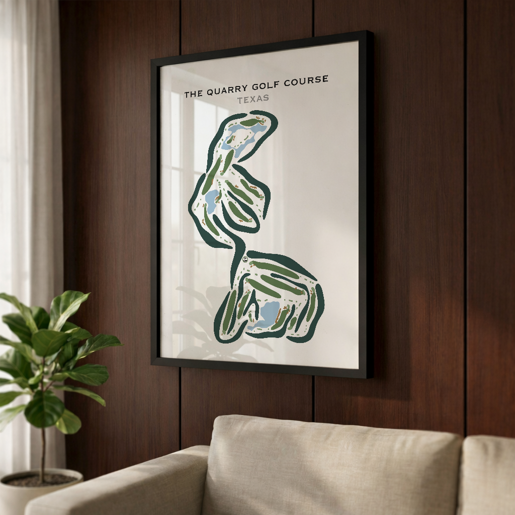 The Quarry Golf Course, Texas - Printed Golf Courses