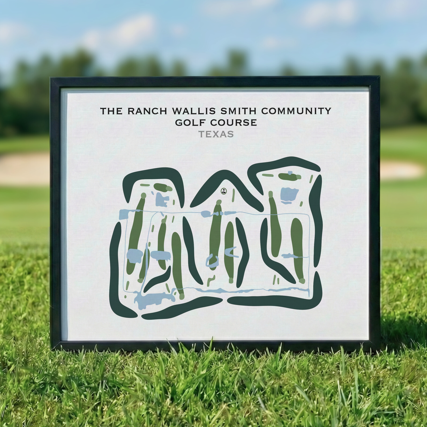 The Ranch Wallis Smith Community Golf Course, Texas - Printed Golf Courses