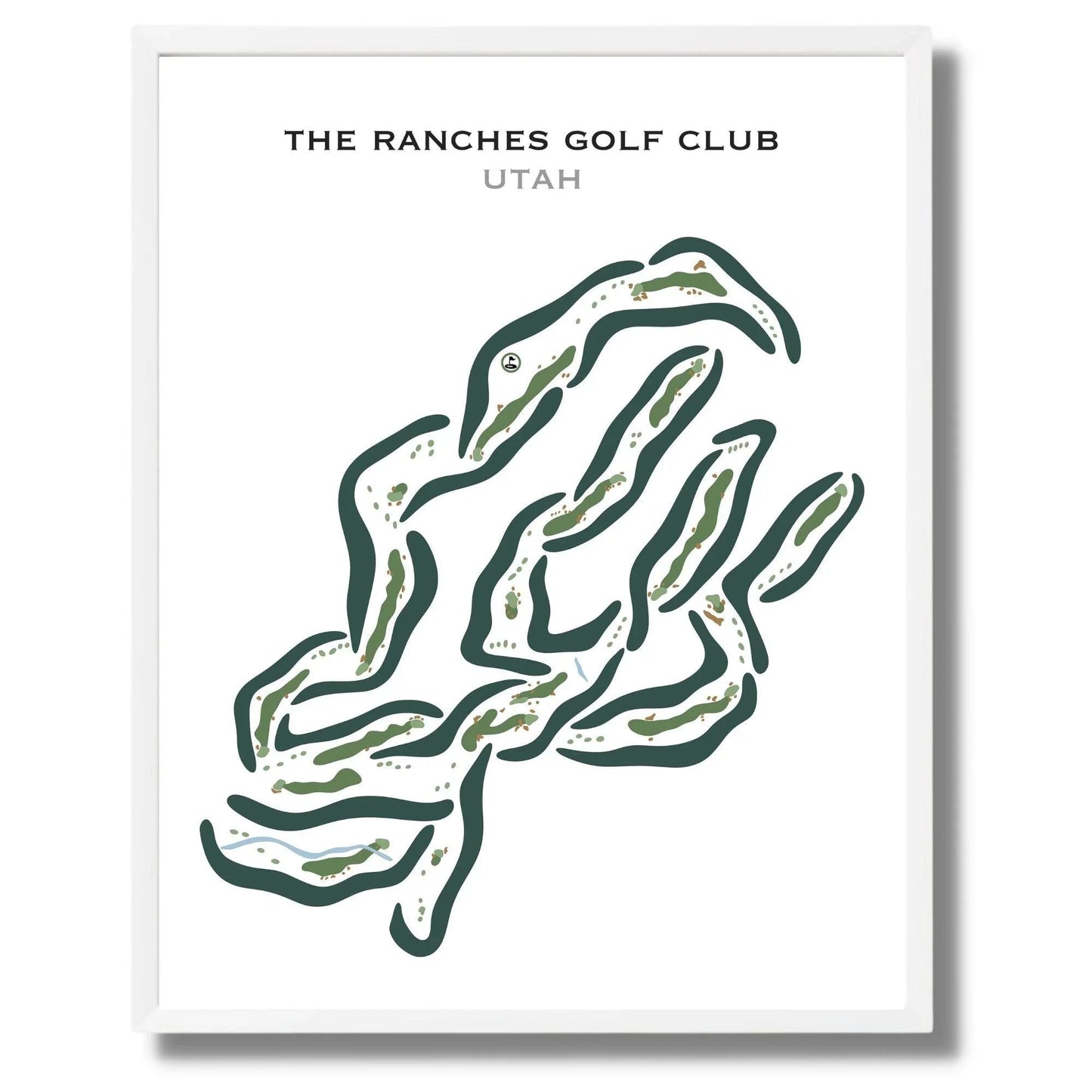 The Ranches Golf Club, Eagle Mountain Utah - Printed Golf Courses