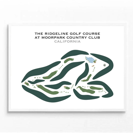 The Ridgeline Golf Course at Moorpark Country Club, California - Printed Golf Courses