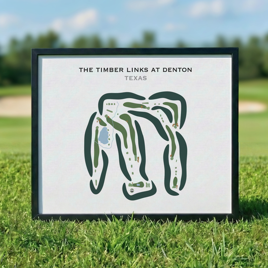 The Timber Links at Denton, Texas - Printed Golf Courses