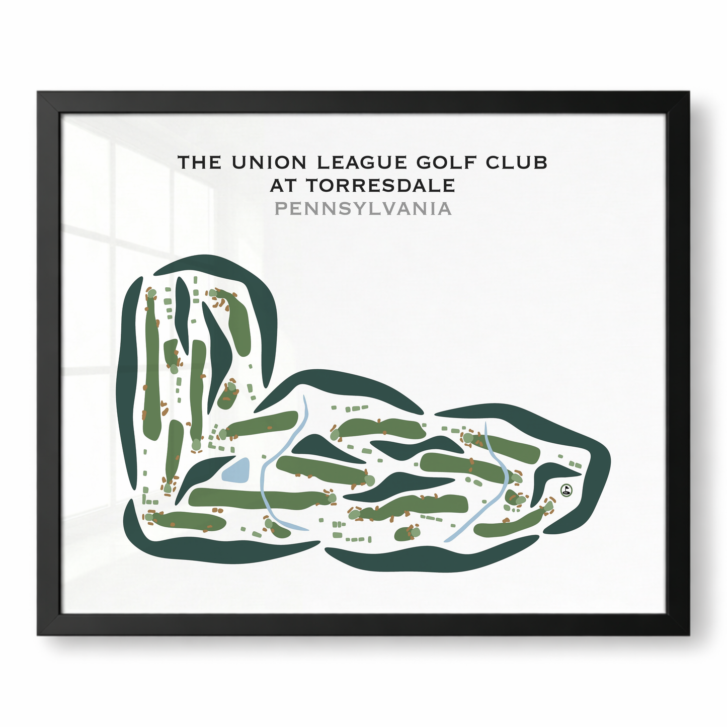 The Union League Golf club at Torresdale, Pennsylvania - Printed Golf Courses