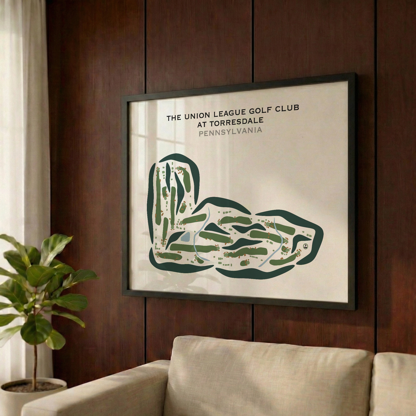 The Union League Golf club at Torresdale, Pennsylvania - Printed Golf Courses