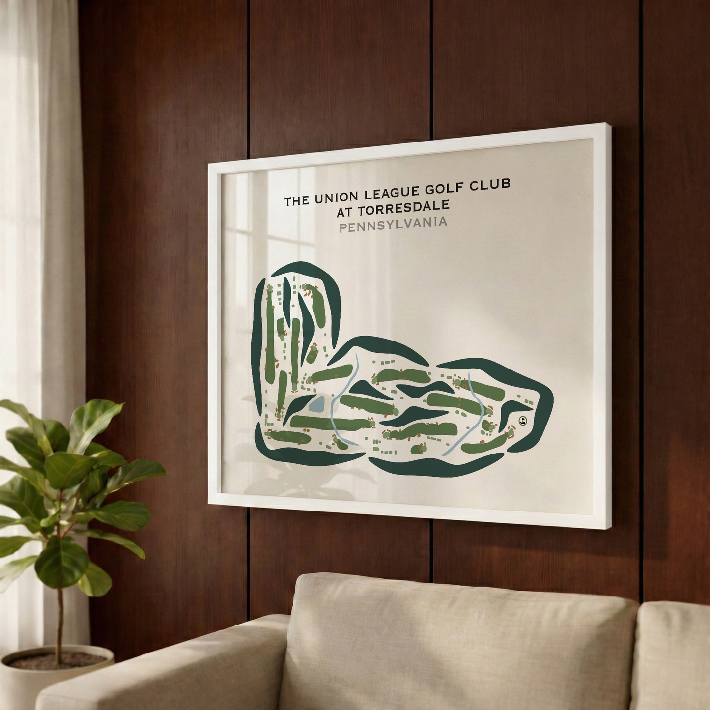 The Union League Golf club at Torresdale, Pennsylvania - Printed Golf Courses