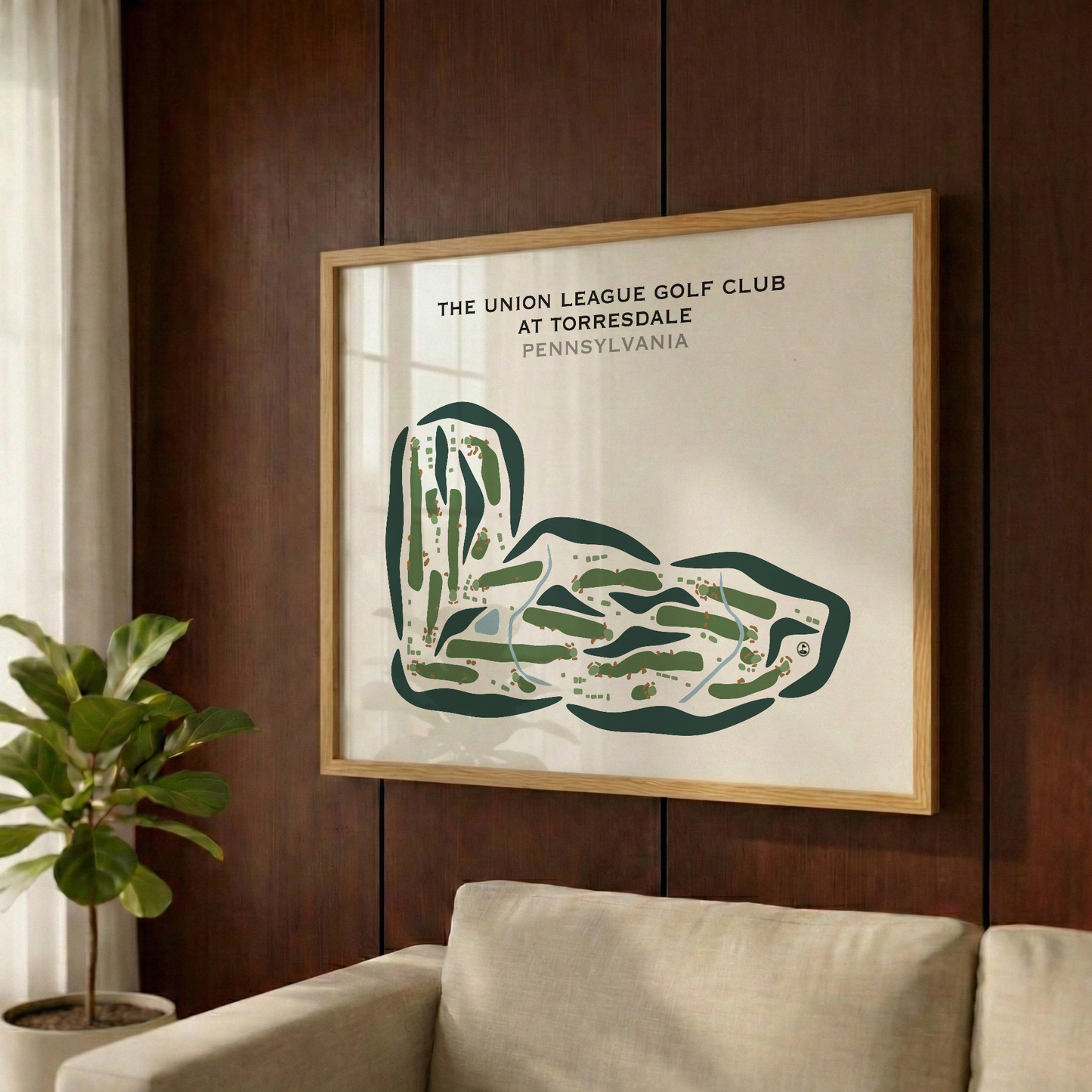 The Union League Golf club at Torresdale, Pennsylvania - Printed Golf Courses