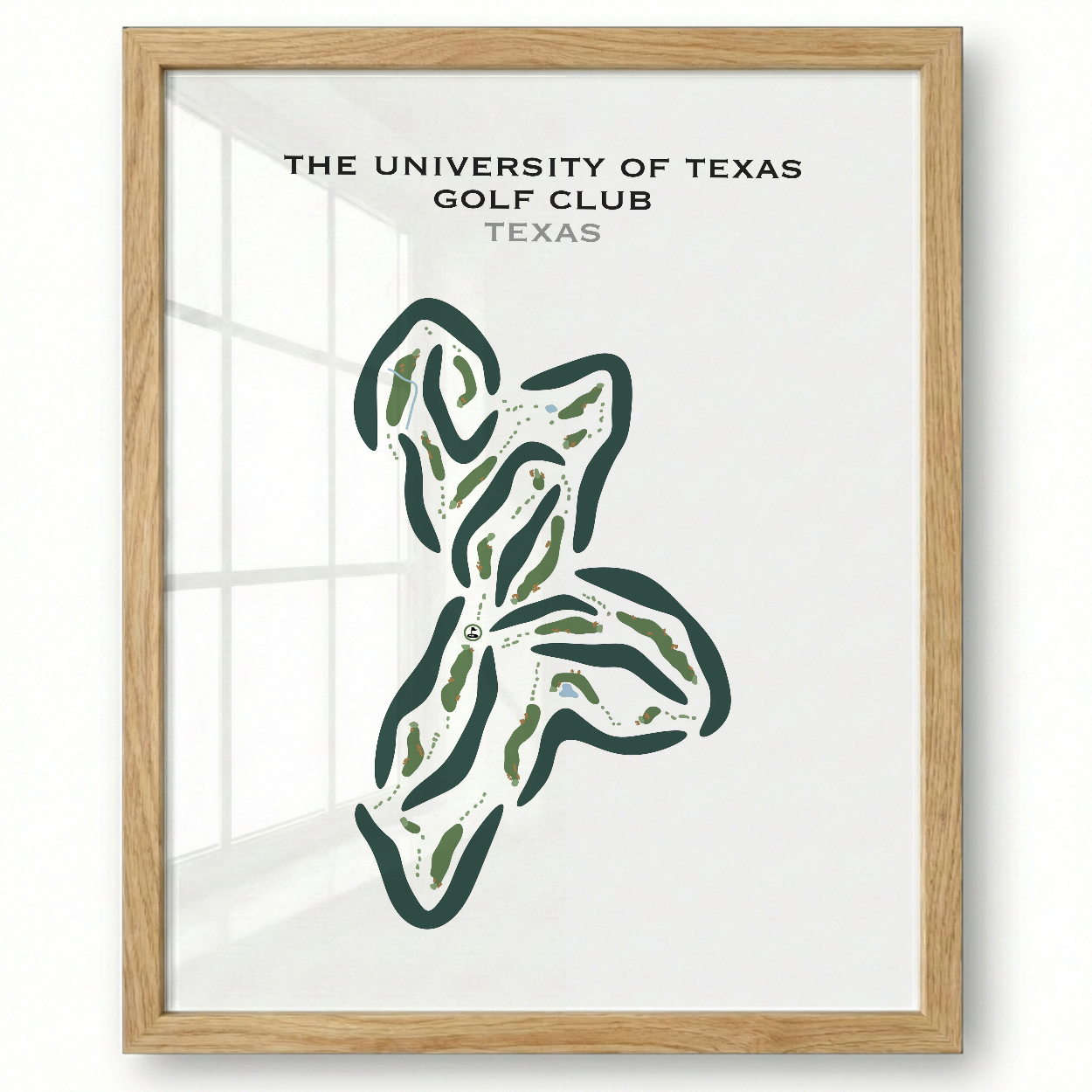 The University of Texas Golf Club, Texas - Printed Golf Courses