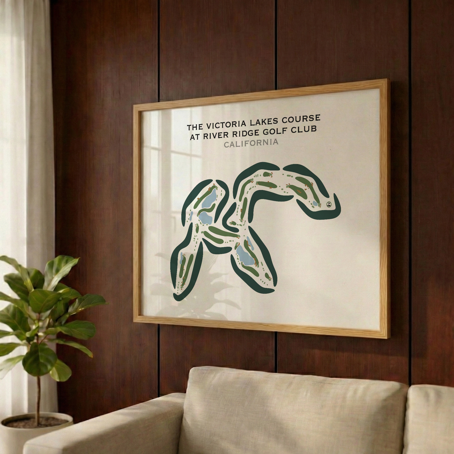 The Victoria Lakes Course at River Ridge Golf Club, California - Printed Golf Courses