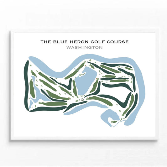 The Blue Heron Golf Course, Washington - Printed Golf Courses
