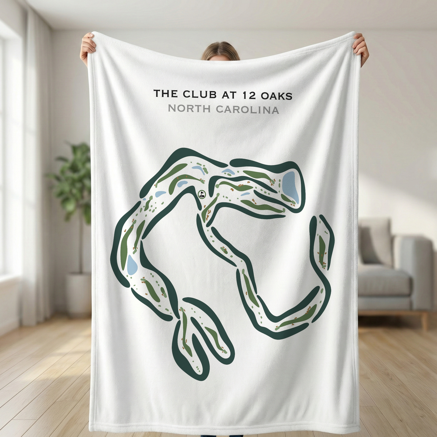 The Club at 12 Oaks, North Carolina - Printed Golf Courses