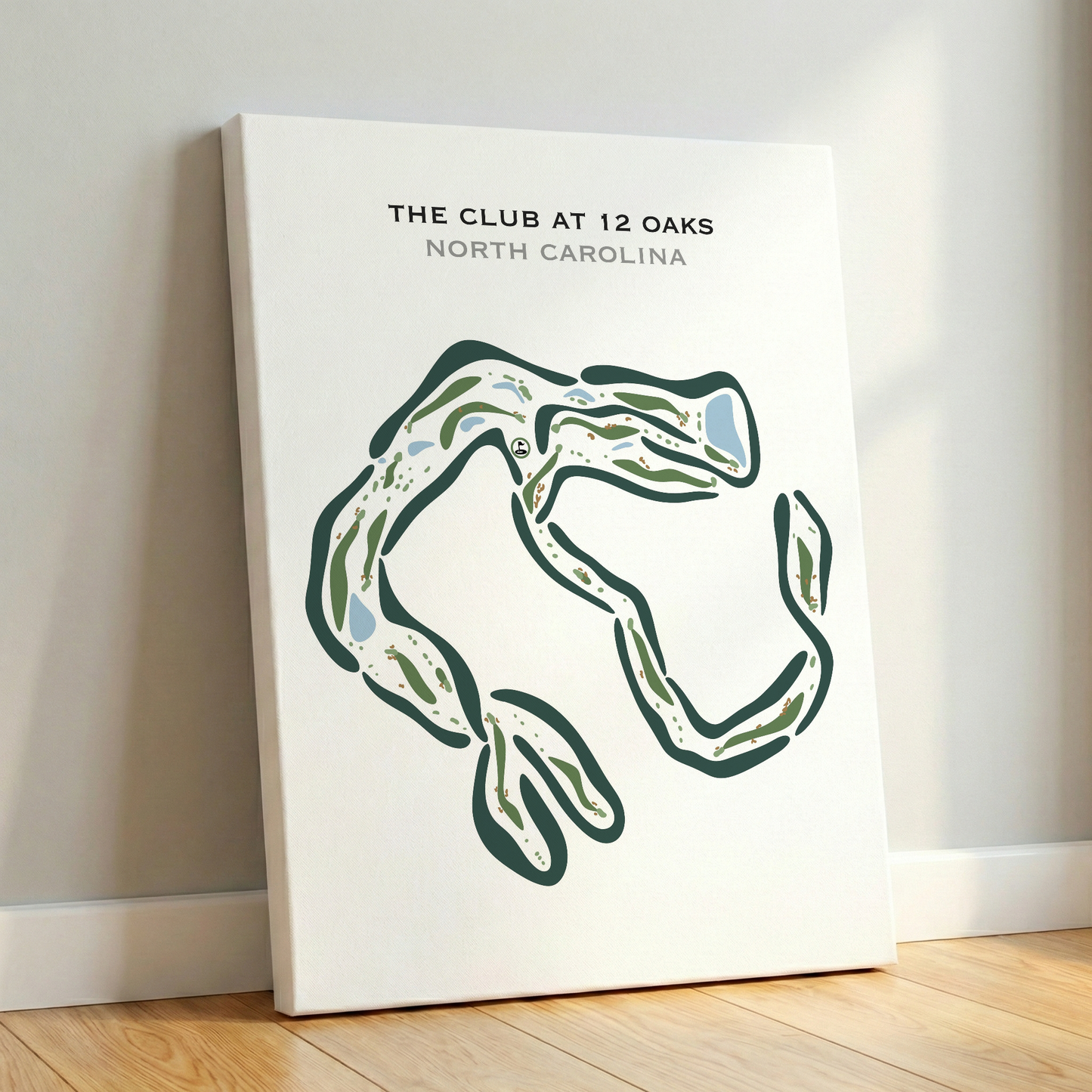 The Club at 12 Oaks, North Carolina - Printed Golf Courses