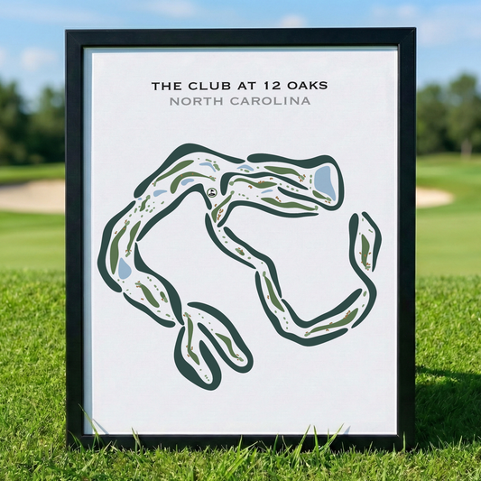 The Club at 12 Oaks, North Carolina - Printed Golf Courses