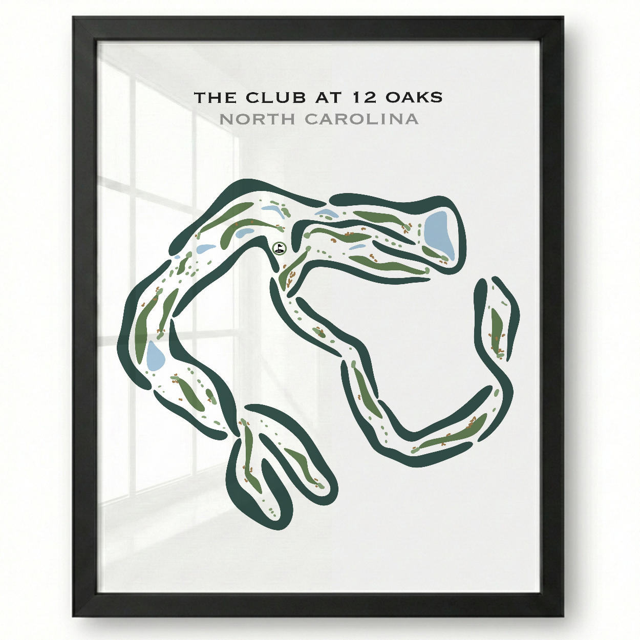 The Club at 12 Oaks, North Carolina - Printed Golf Courses