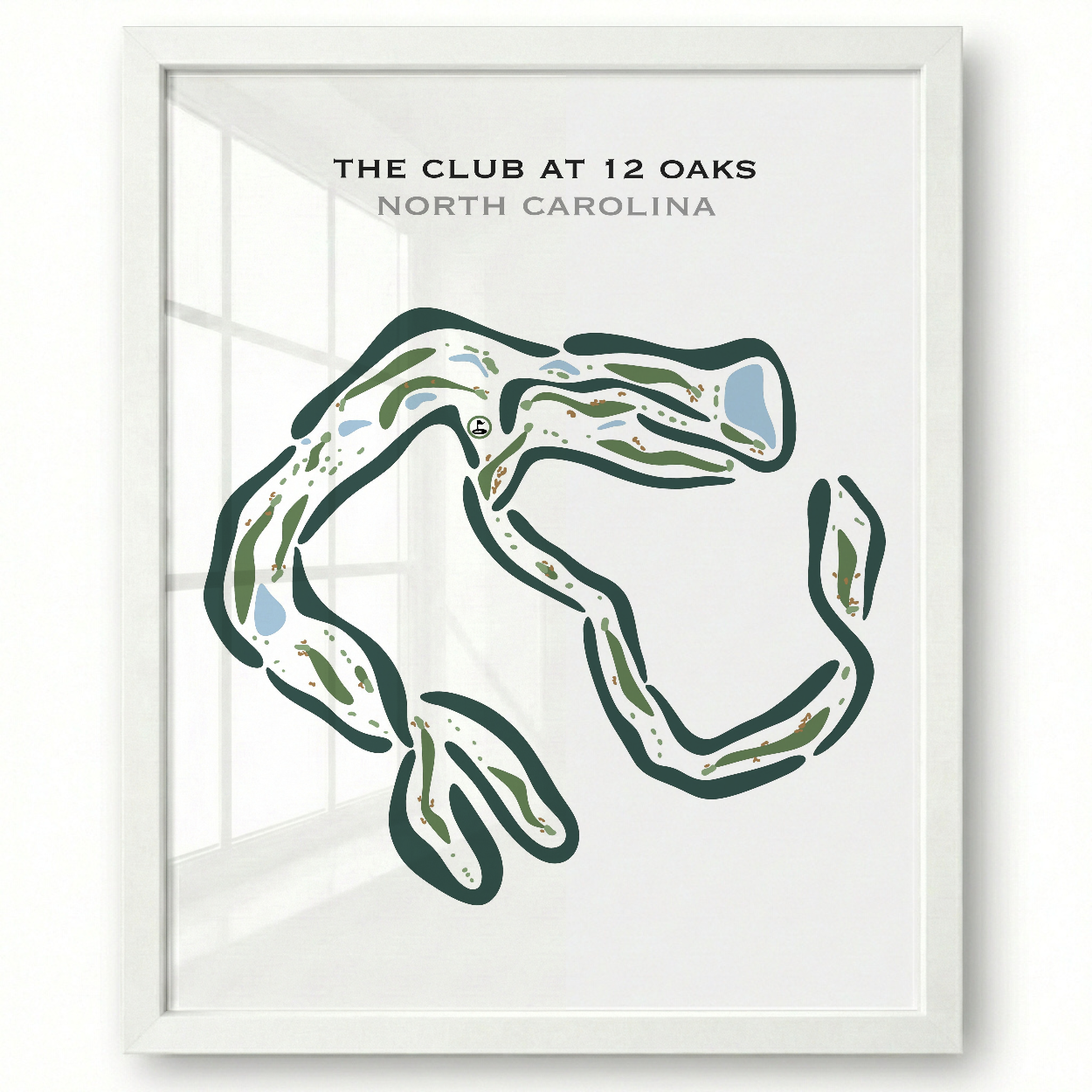 The Club at 12 Oaks, North Carolina - Printed Golf Courses