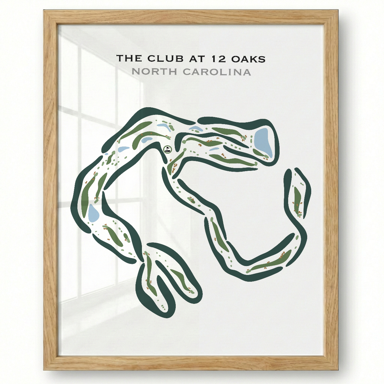 The Club at 12 Oaks, North Carolina - Printed Golf Courses