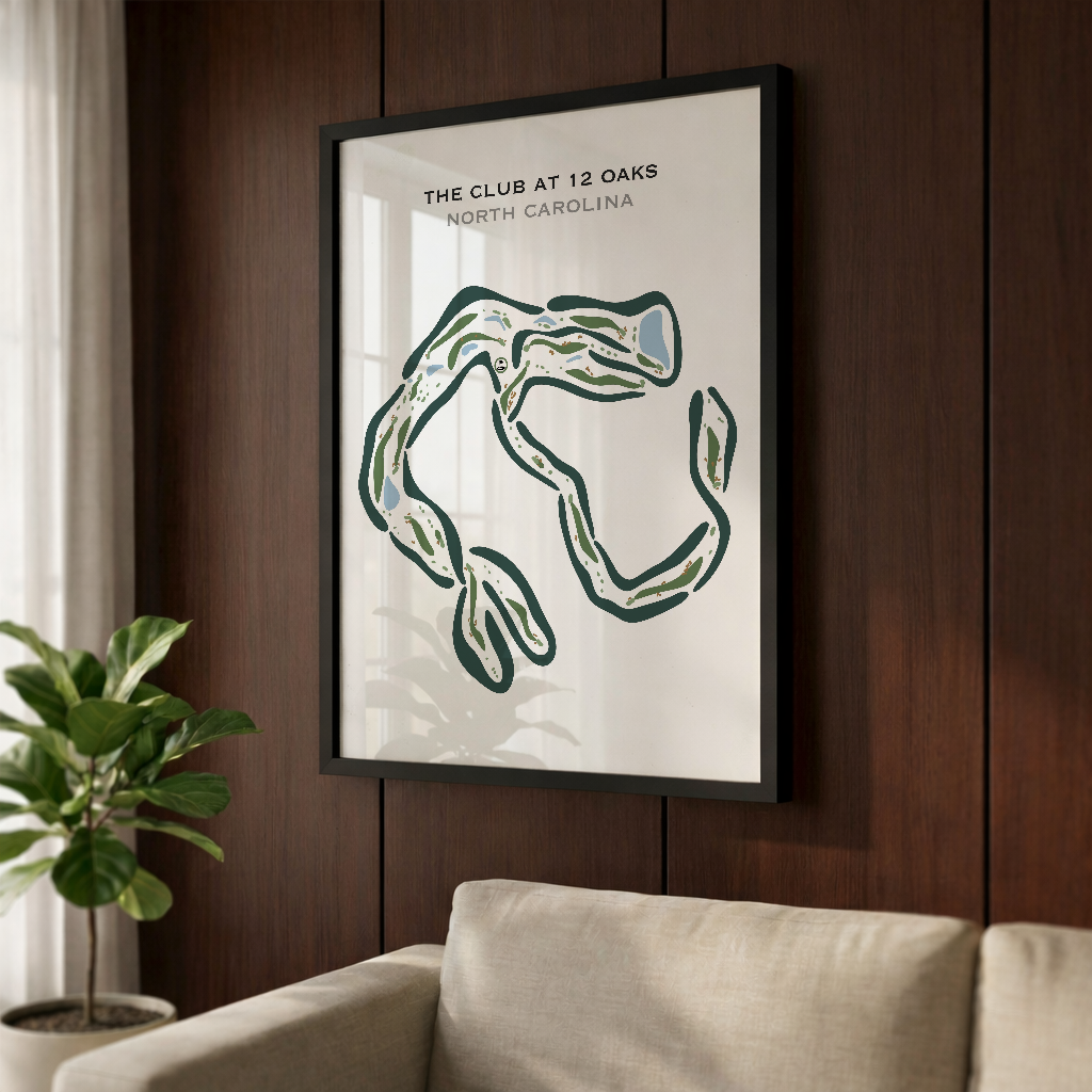 The Club at 12 Oaks, North Carolina - Printed Golf Courses