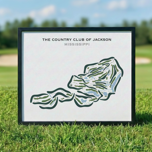 The Country Club of Jackson, Mississippi - Printed Golf Courses