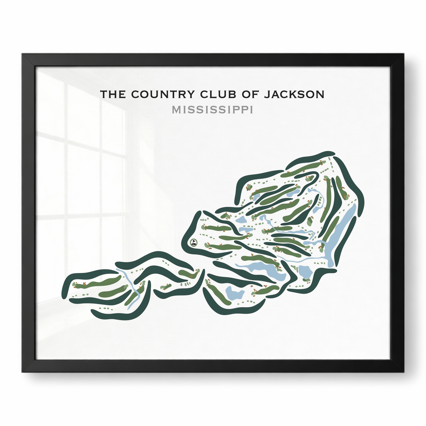 The Country Club of Jackson, Mississippi - Printed Golf Courses