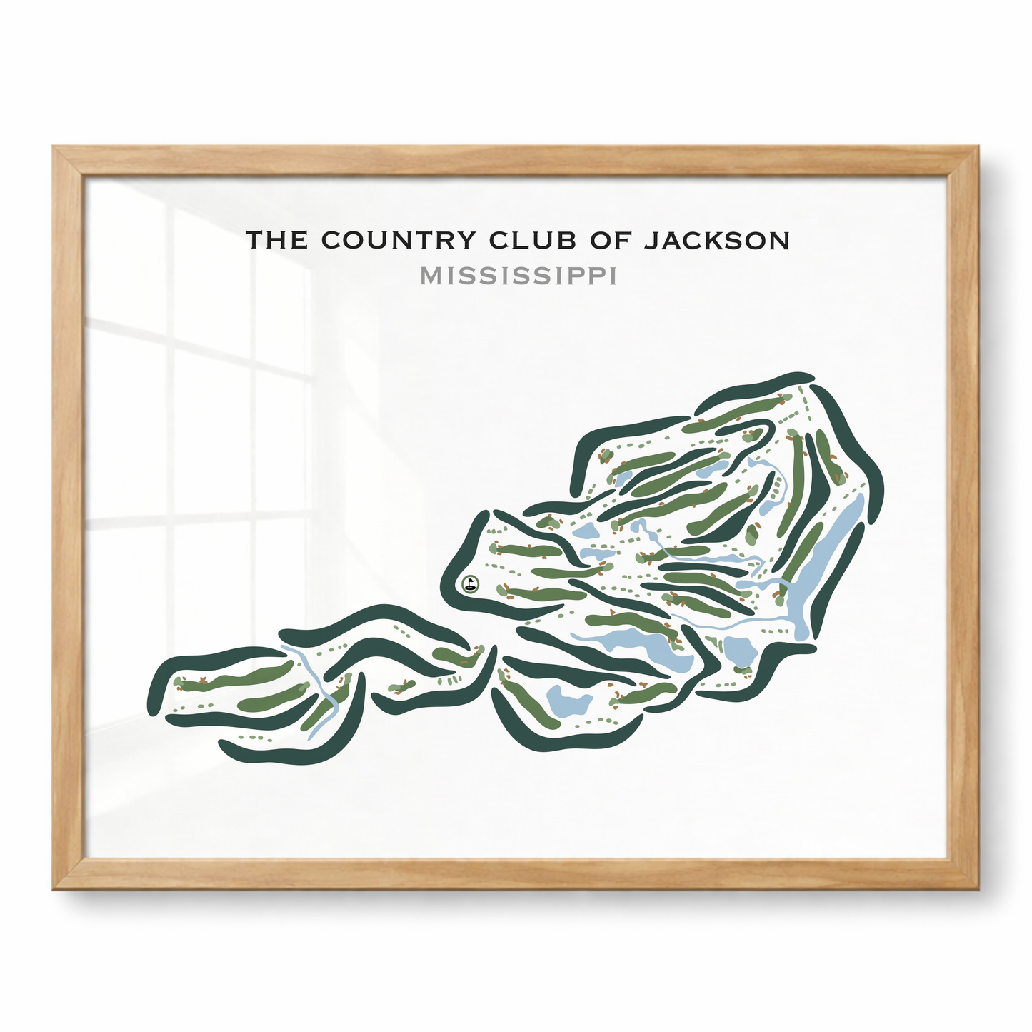 The Country Club of Jackson, Mississippi - Printed Golf Courses