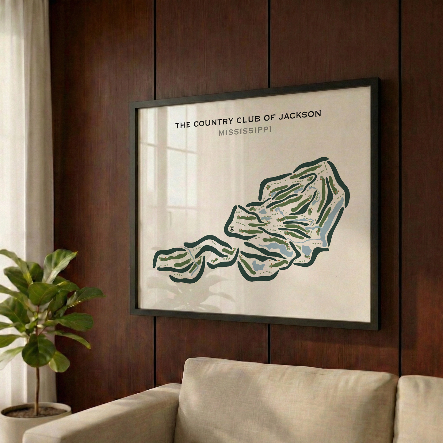 The Country Club of Jackson, Mississippi - Printed Golf Courses