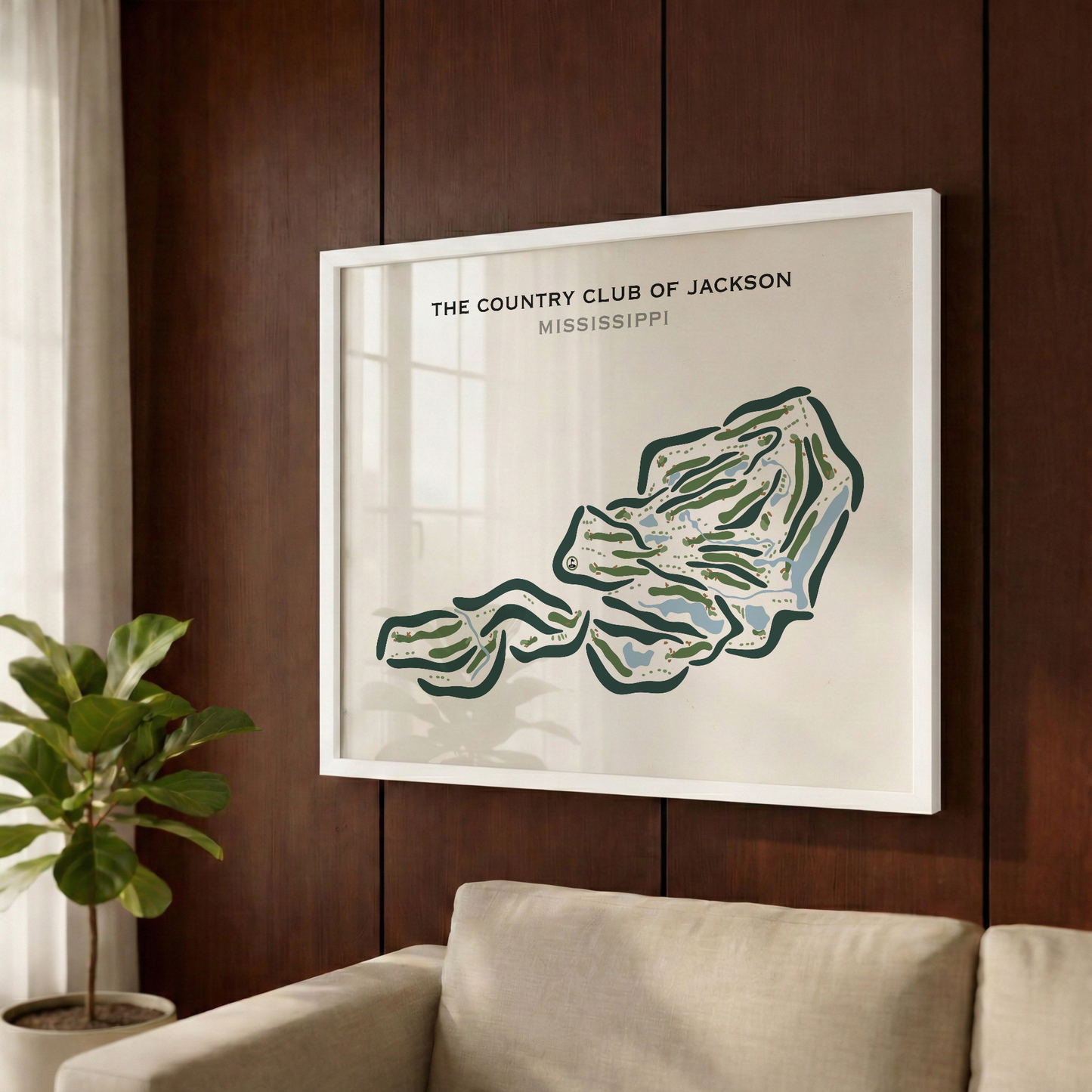 The Country Club of Jackson, Mississippi - Printed Golf Courses