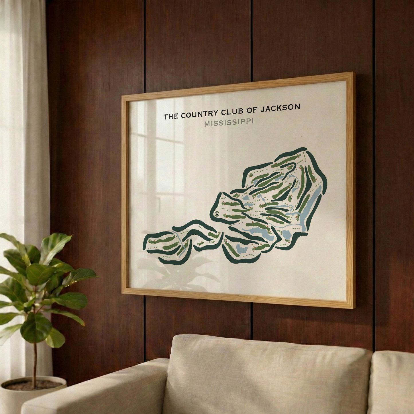 The Country Club of Jackson, Mississippi - Printed Golf Courses