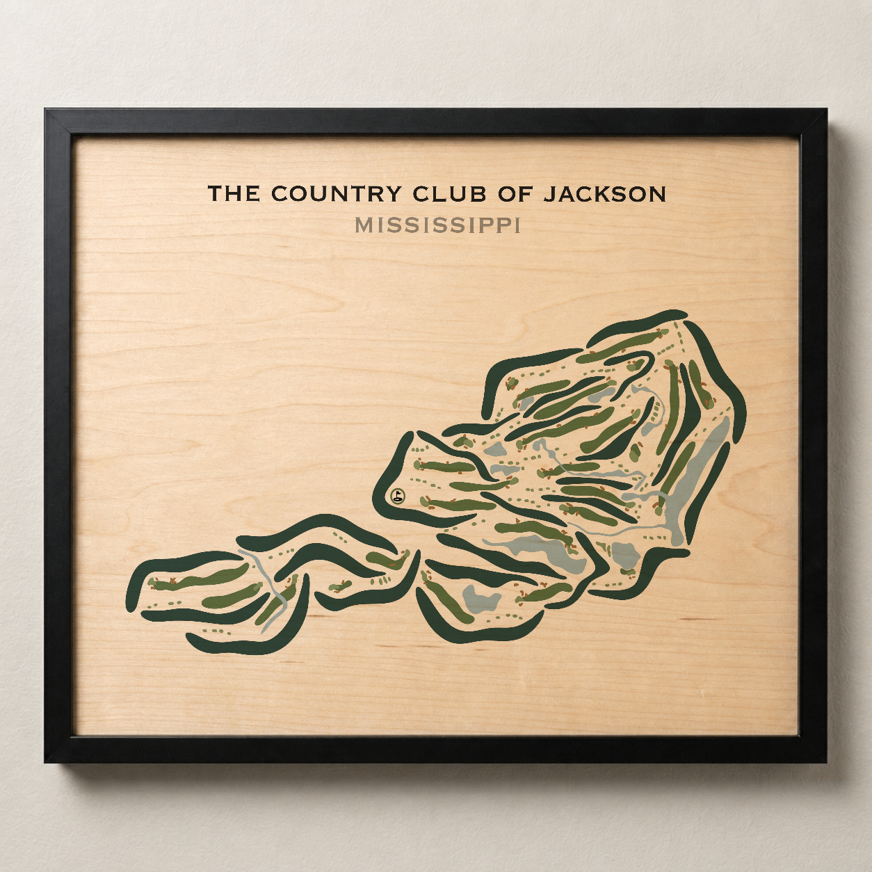 The Country Club of Jackson, Mississippi - Printed Golf Courses