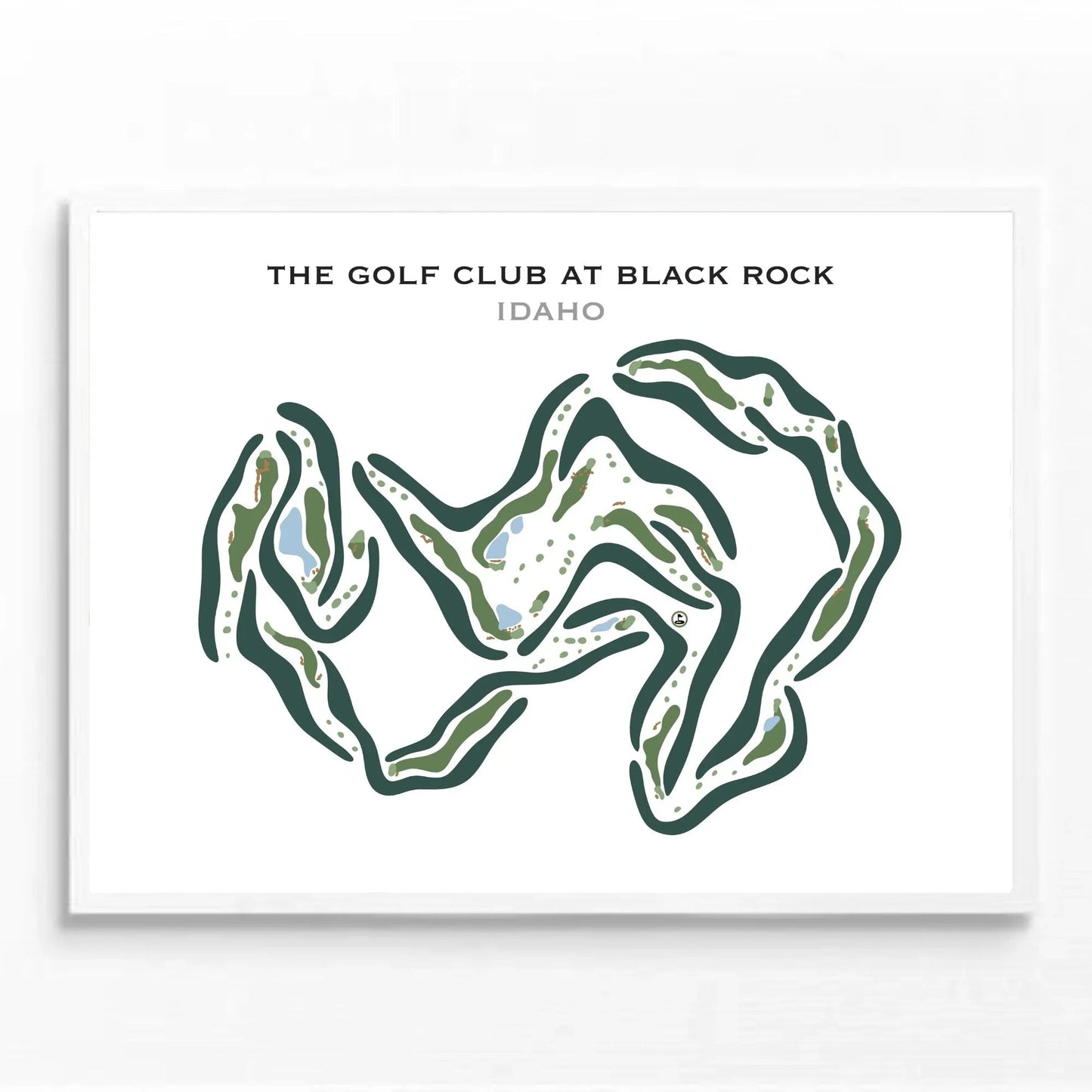 The Golf Club At Black Rock, Idaho - Printed Golf Courses