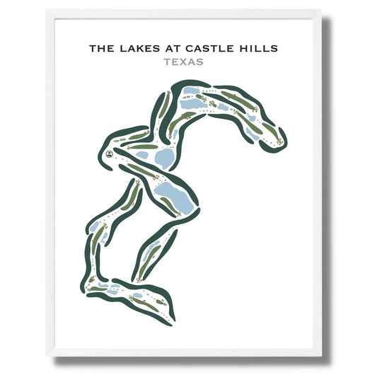 The Lakes at Castle Hills, Texas - Printed Golf Courses
