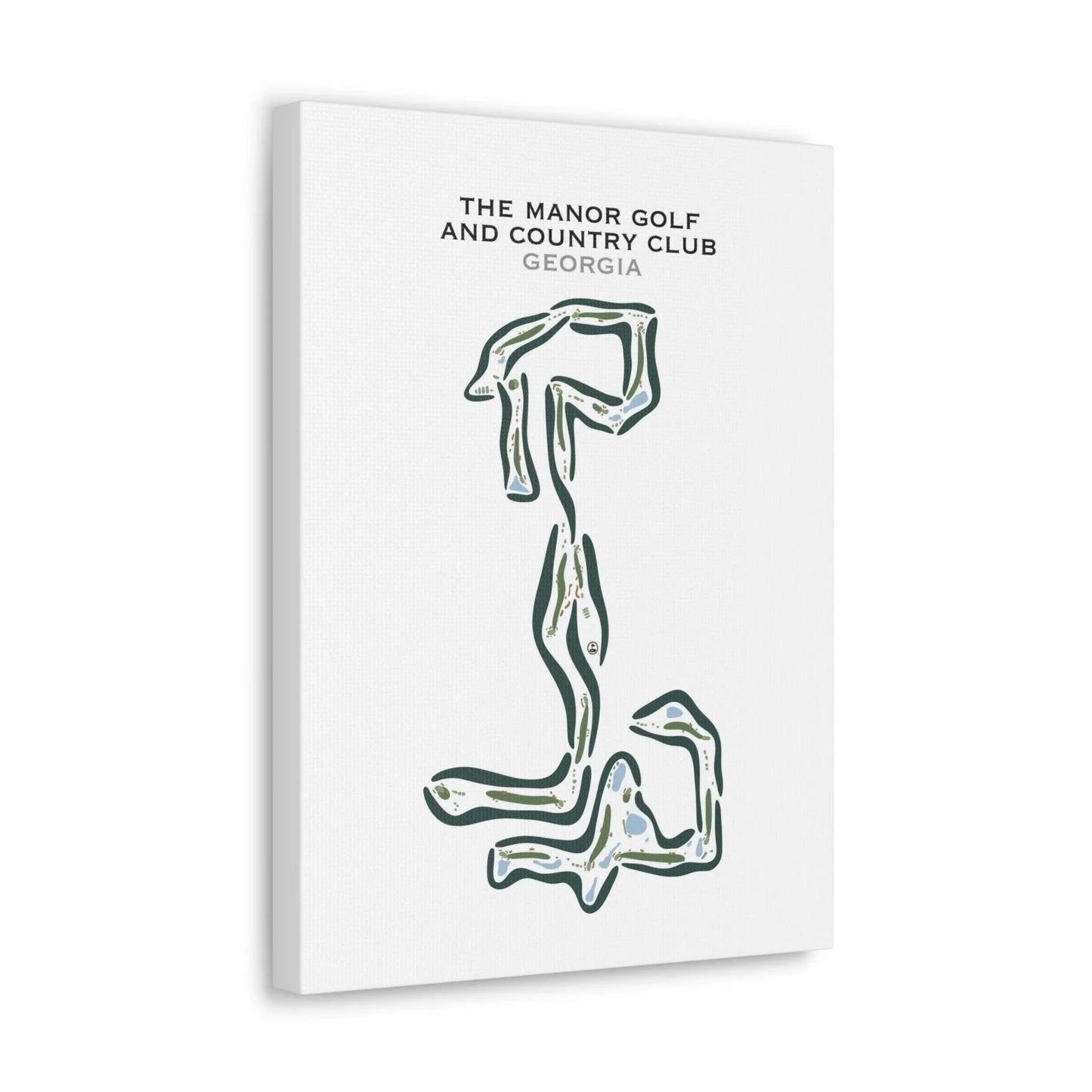 The Manor Golf And Country Club, Georgia - Printed Golf Courses