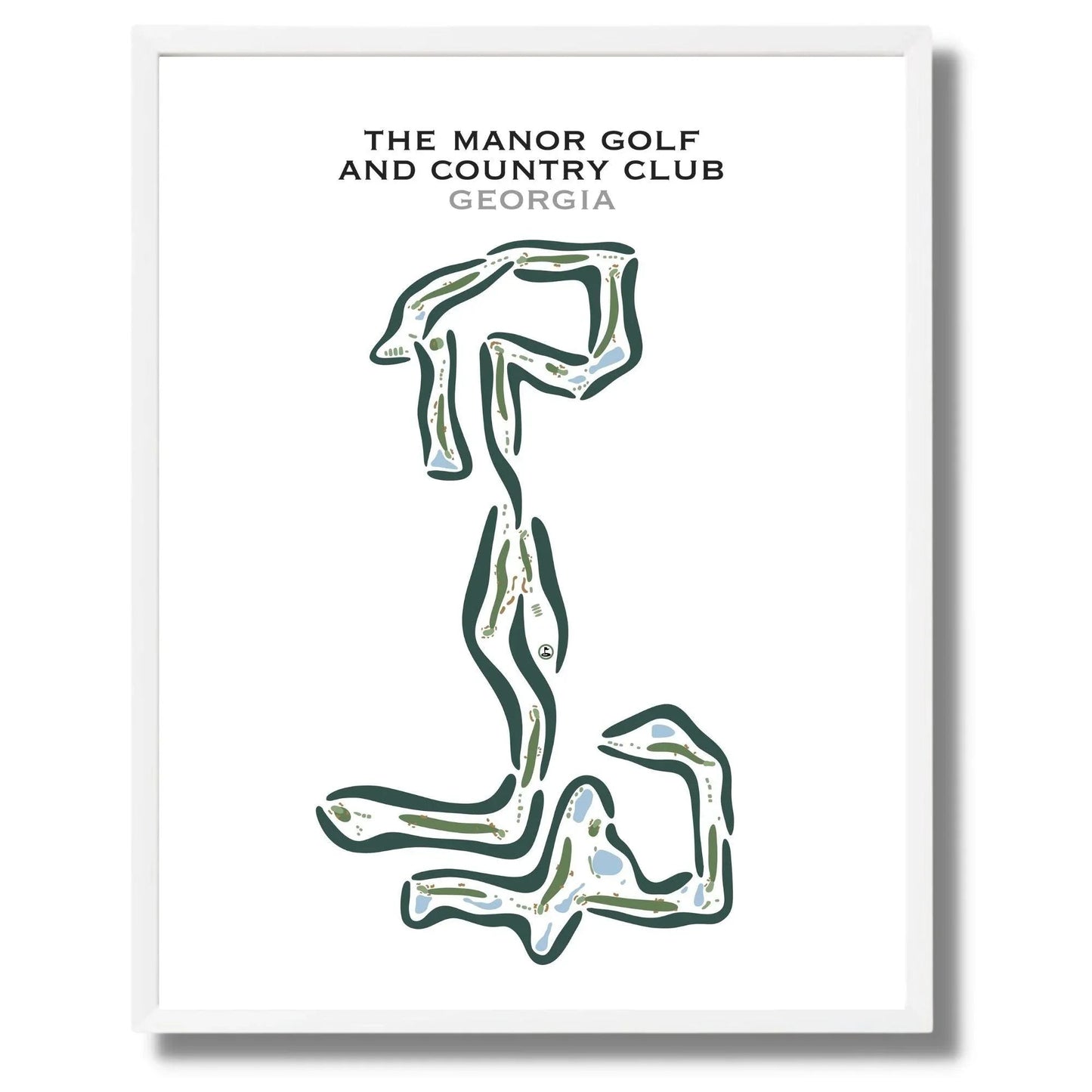The Manor Golf And Country Club, Georgia - Printed Golf Courses