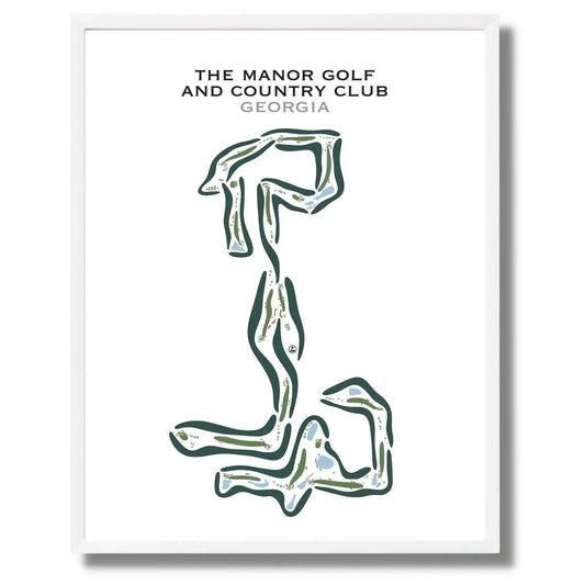 The Manor Golf And Country Club, Georgia - Printed Golf Courses