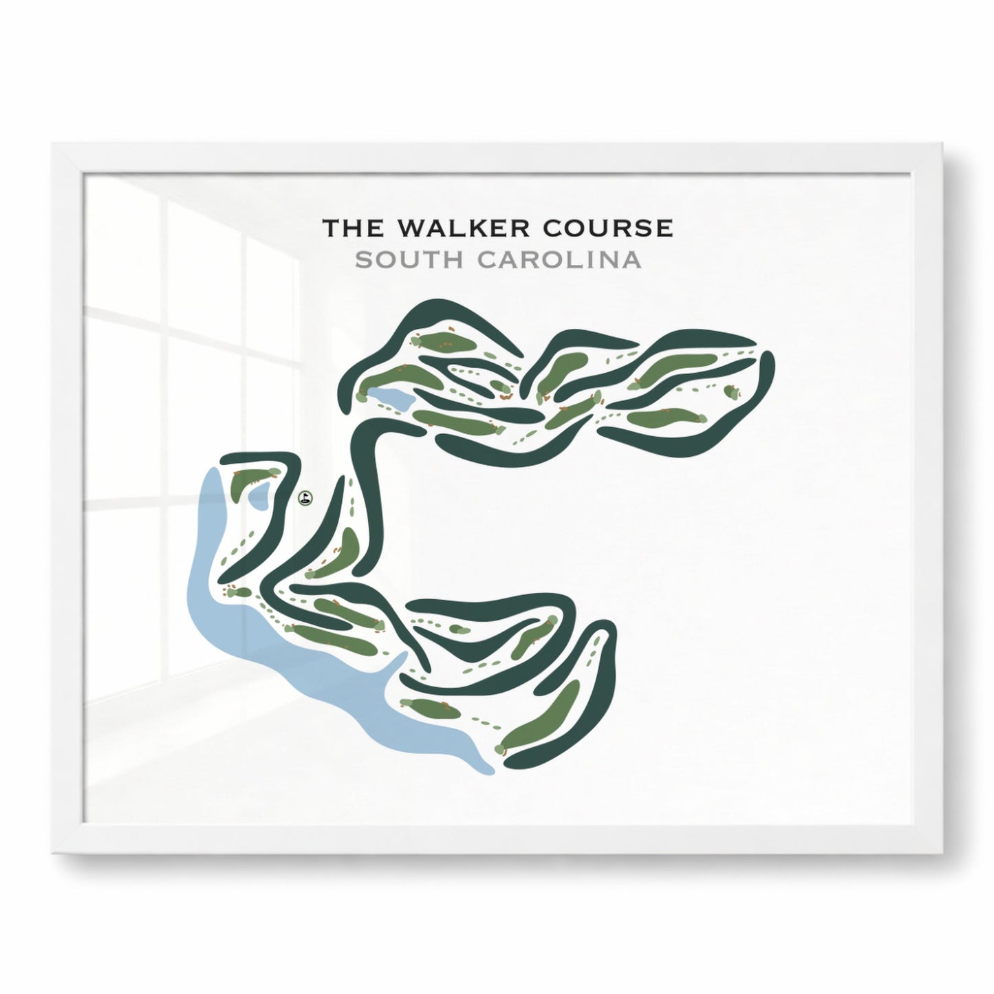 The Walker Course, South Carolina - Printed Golf Courses