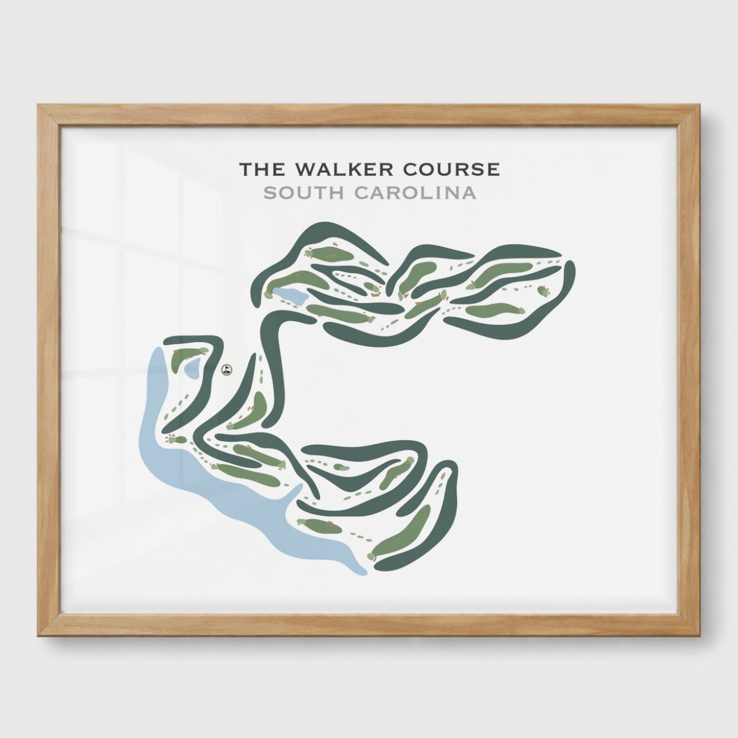 The Walker Course, South Carolina - Printed Golf Courses