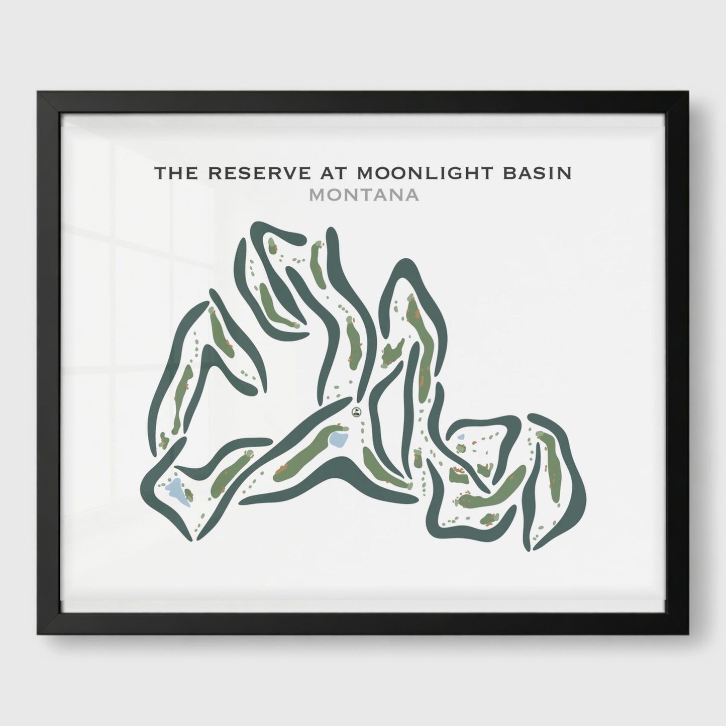 The Reserve at Moonlight Basin, Montana - Printed Golf Courses