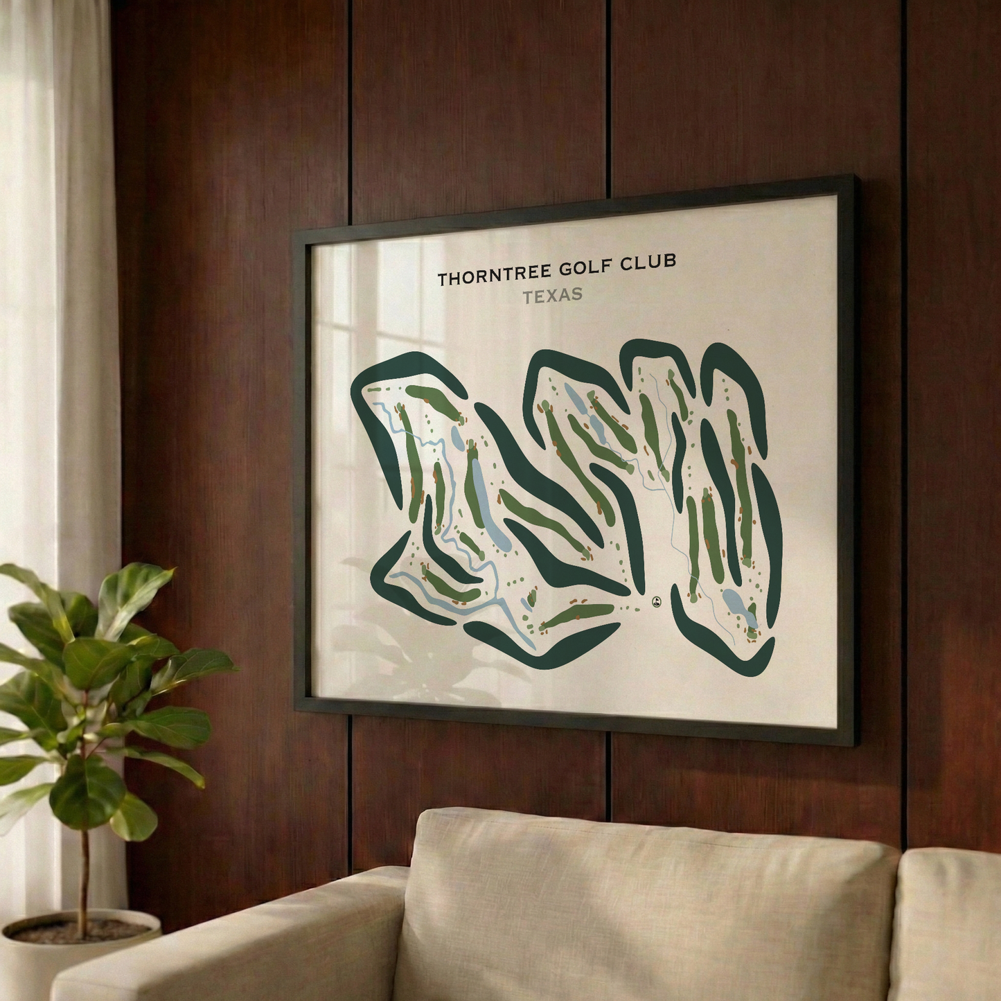 Thorntree Country Club, Texas - Printed Golf Courses