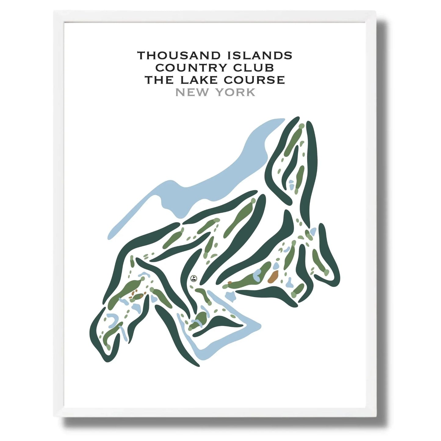 Thousand Island Country Club Lake Course, New York - Printed Golf Courses