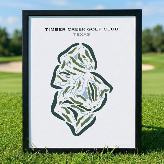 Timber Creek Golf Club, Texas - Printed Golf Course