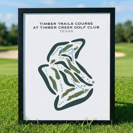 Timber Trails Course at Timber Creek Golf Club, Texas - Printed Golf Courses