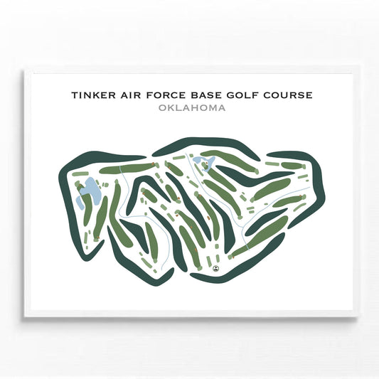 Tinker Air Force Base Golf Course, Oklahoma - Printed Golf Courses
