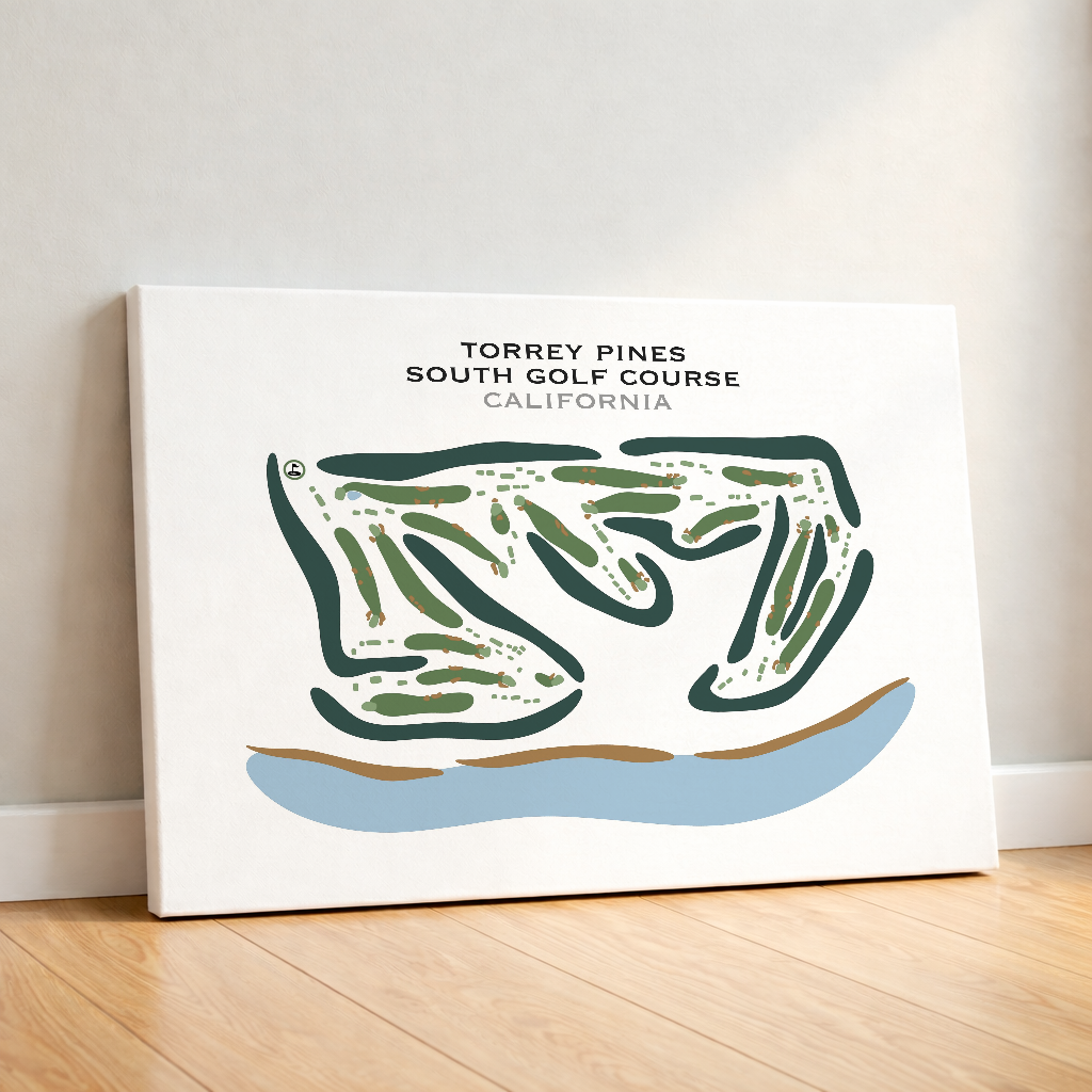 Torrey Pines South Course, California - Printed Golf Courses