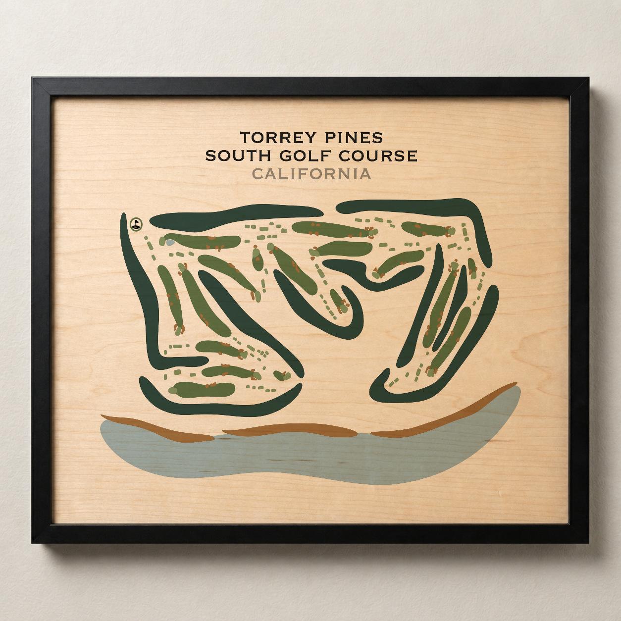 Torrey Pines South Course, California - Printed Golf Courses