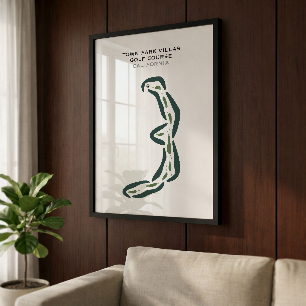 Town Park Villas Golf Course, California - Printed Golf Courses