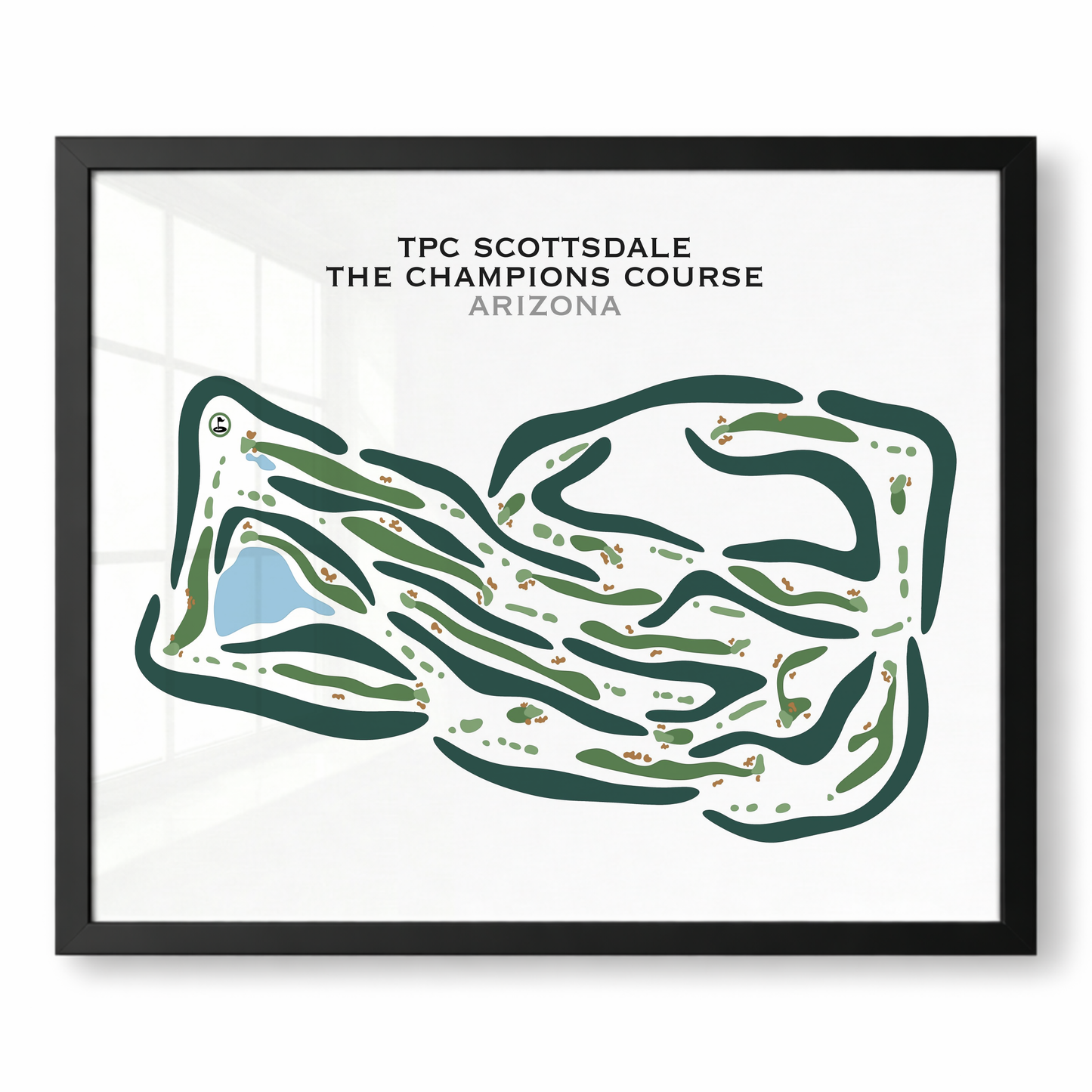 TPC Scottsdale The Champions Course, Arizona - Printed Golf Courses