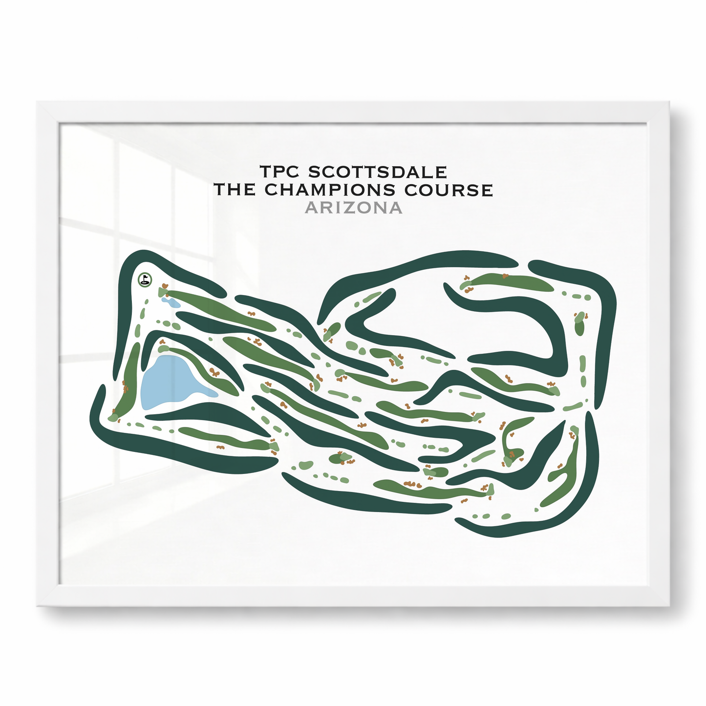 TPC Scottsdale The Champions Course, Arizona - Printed Golf Courses