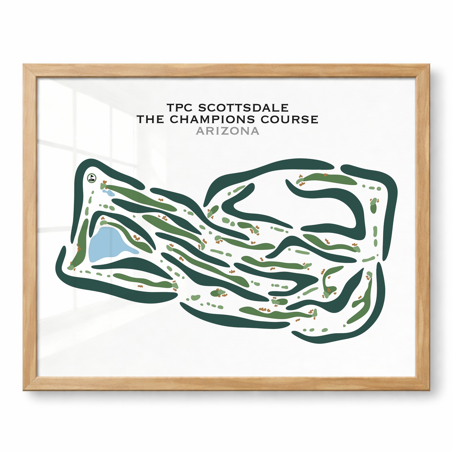 TPC Scottsdale The Champions Course, Arizona - Printed Golf Courses