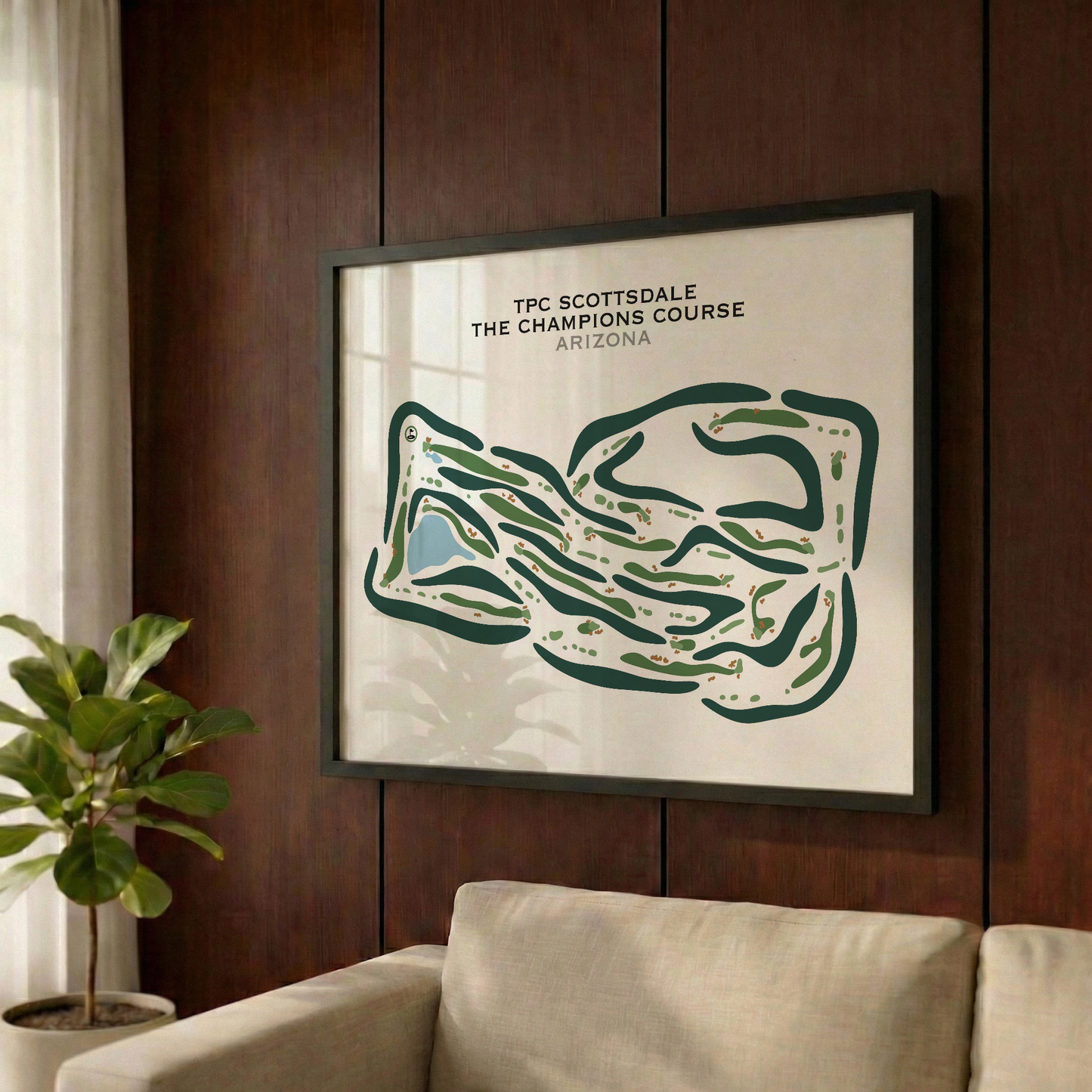 TPC Scottsdale The Champions Course, Arizona - Printed Golf Courses