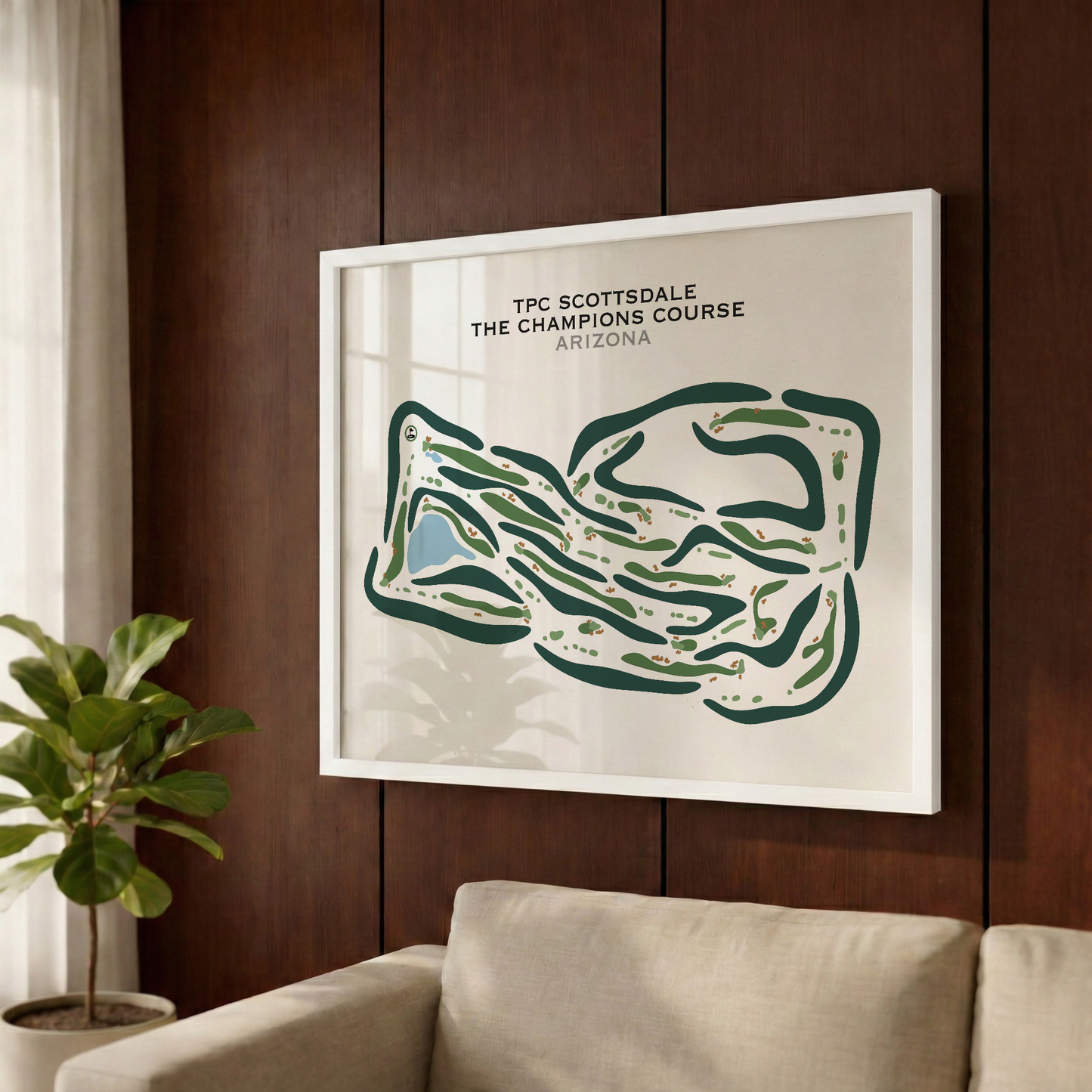 TPC Scottsdale The Champions Course, Arizona - Printed Golf Courses