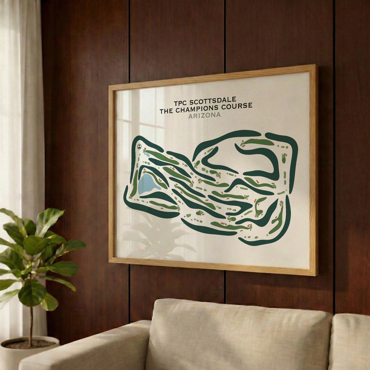 TPC Scottsdale The Champions Course, Arizona - Printed Golf Courses