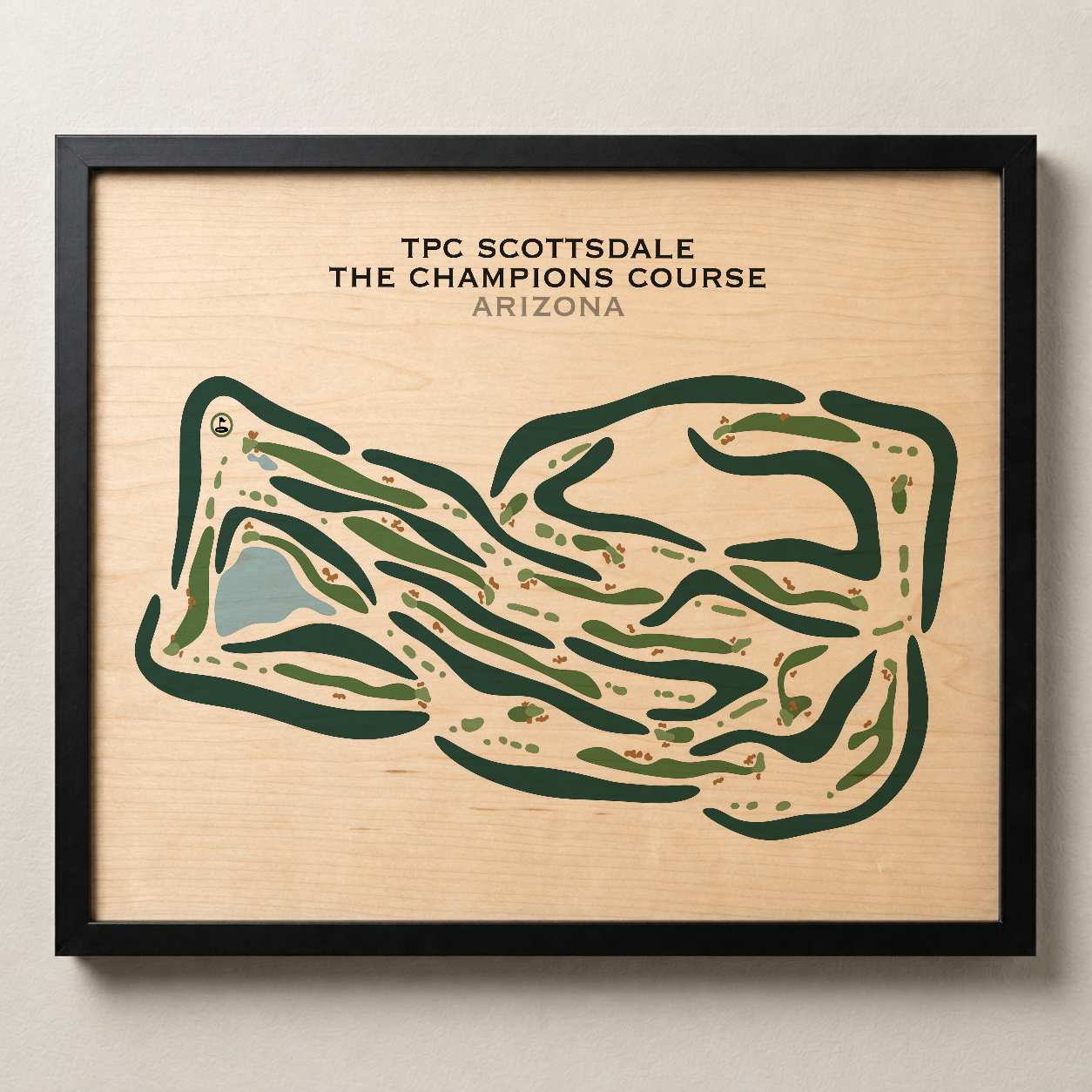 TPC Scottsdale The Champions Course, Arizona - Printed Golf Courses